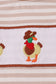 Brown stripe duck embroidery romper