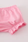 Pink pumpkin embroidery bloomer set