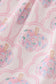 Pink pumpkin embroidery ruffle pants set