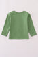 Green fishing embroidery top