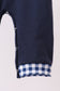 Navy nativity embroidery romper