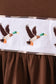 Camouflage duck embroidery ruffle pants set
