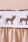 Camouflage deer embroidery ruffle pants set
