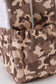 Camouflage duck embroidery canvas backpack