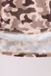 Camouflage duck embroidery ruffle top