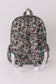 Camouflage fish embroidery canvas backpack