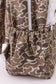 Camouflage deer embroidery canvas backpack