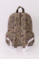 Camouflage deer embroidery canvas backpack