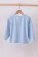 Blue turkey embroidery top
