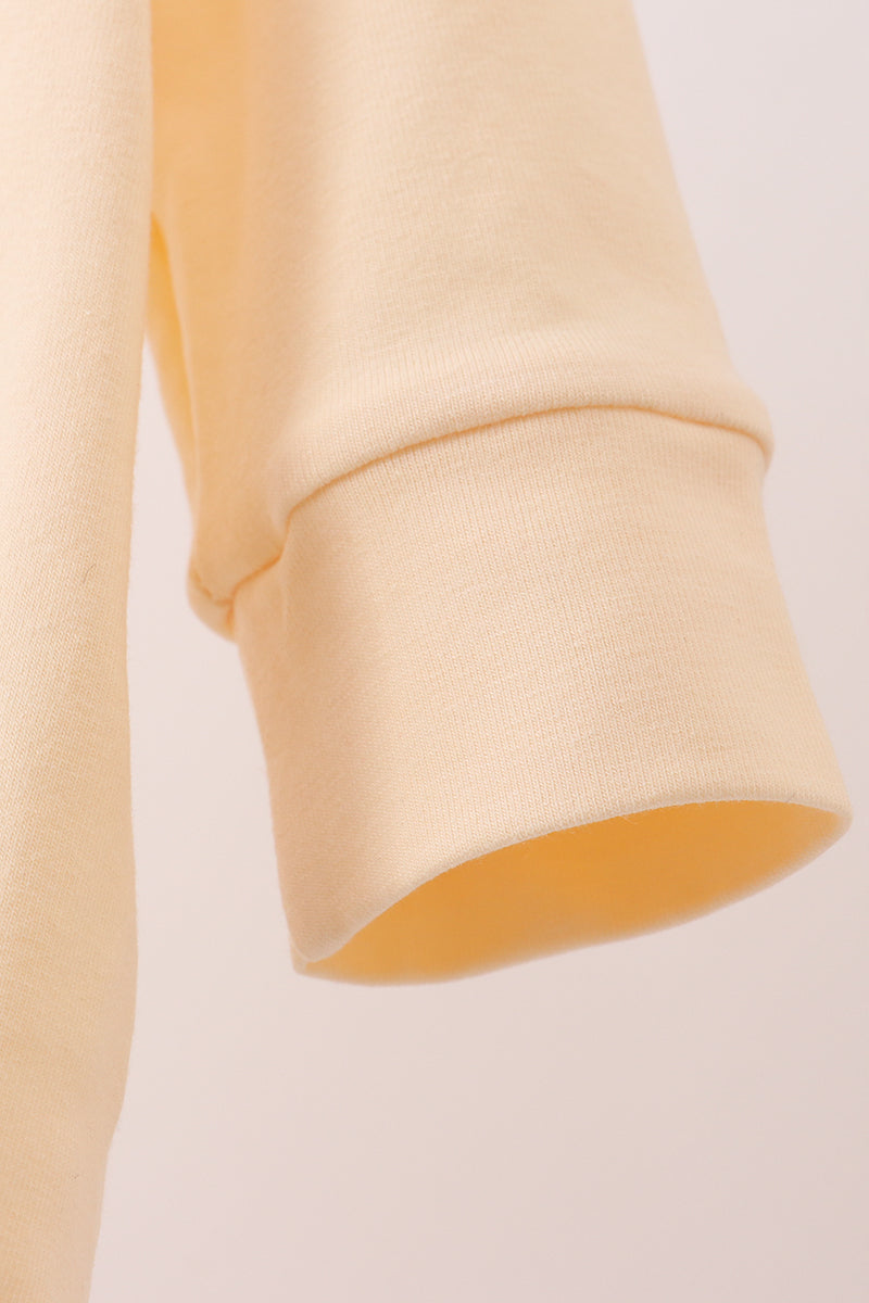 Beige turkey embroidery bubble