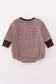 Brown turkey french knot stripe bubble