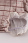 Brown plaid ruffle bubble