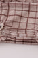 Brown plaid ruffle bubble