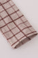 Brown plaid top