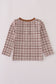 Brown plaid top