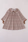 Brown plaid dress