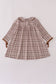 Brown plaid dress