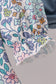 Blue floral blessed embroidery bloomer set