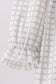 Green turkey embroidery gingham ruffle dress