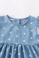 Blue star pom pom dress