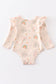 Rainbow ruffle baby onesie