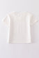 Cream blank basic t-shirt Adult Kids and baby bubble