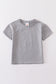 Gray blank basic t-shirt Adult Kids and baby bubble