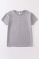 Gray blank basic t-shirt Adult Kids and baby bubble