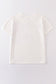 Cream blank basic t-shirt Adult Kids and baby bubble