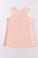 Peach blank basic kids teens adult tank top