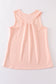 Peach blank basic kids teens adult tank top