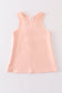 Peach blank basic kids teens adult tank top