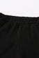 Black basic ruffle shorts