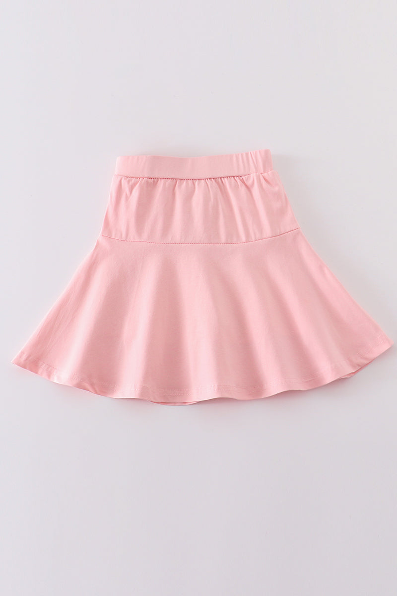 Pink basic skort