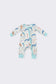 Blue marine creature boy romper