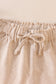 Beige linen girl shorts