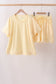 Buttercup scalloped women shorts set