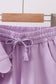 Lavender scalloped mom&me shorts set