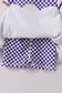 Purple checkered bow active dress