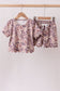 Camouflage scalloped shorts set