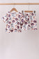 Auburn scalloped shorts set