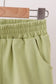 Sage scalloped zipper shorts set
