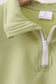 Sage scalloped zipper shorts set