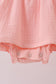 Premium pink ruffle muslin bubble