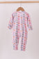 Premium whimsical bows ruffle bamboo romper