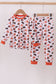 Premium orange Tennessee print bamboo pants set