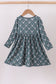 Premium forest reindeer print bamboo dress