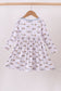 Premium blue character print bamboo dress