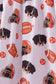 Premium orange tennessee print bamboo dress