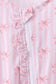 Premium blush bow stripe bamboo romper